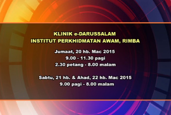 3-day e-Darussalam Clinic